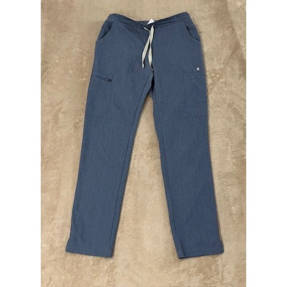 Figs pants women's size XS blue Cargo Scrub‎ Pull On T2000R technical collection